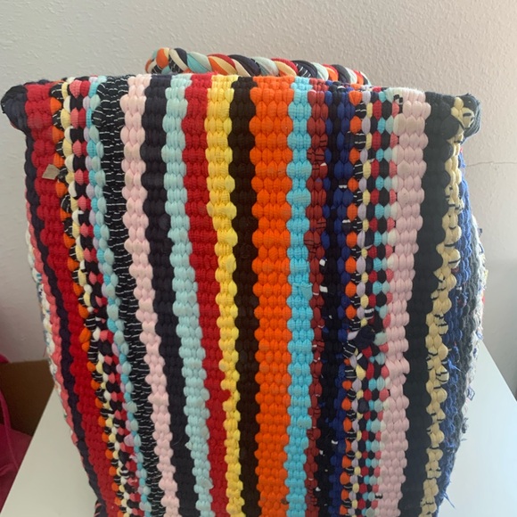 Beautiful Boho Large Rag Rug Storage Basket/Tote - Picture 6 of 10